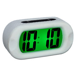 Acctim Silicone Jumbo LCD Alarm Clock White